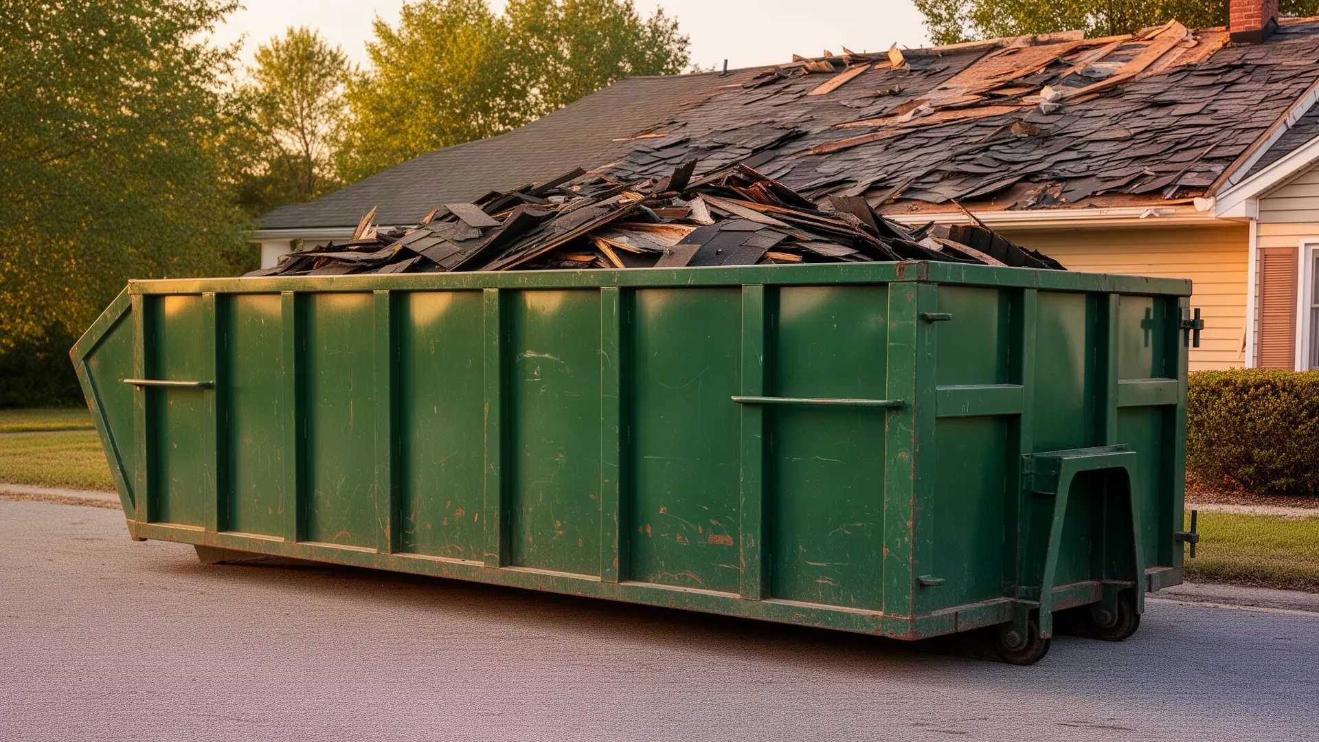 Roll-off dumpster from Ted's Birmingham Dumpster Rental in Birmingham, AL
